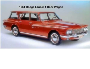 1961 Dodge Lancer 4 door Wagon Refrigerator Fridge / Tool Box Magnet  - Picture 1 of 1