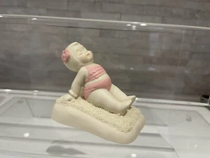 Ahhh The Sun Sunbathing Girl Snowbabies Christmas Retro 2013 Ornament Figurine - Picture 1 of 5