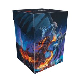 Caja de almacenamiento de tarjetas Ultra PRO Final Fantasy Bahamut & Ifrit estándar 100+ Magic The Gathering - Imagen 1 de 6