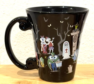 Taza negra Haunted Mansion de los parques de Disney Hatbox fantasmas autostop - Imagen 1 de 9