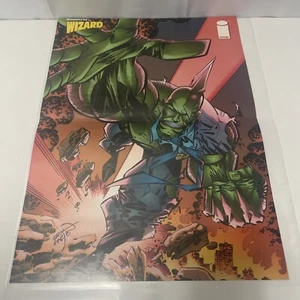 Vintage 90s double sided Wizard poster Savage Dragon Dr Doom Marvel Image Comics - Picture 1 of 2