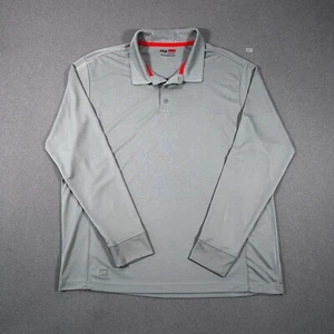 Mens Fila Golf Polo Shirt Top Long Sleeve Casual Sports Tee Size X-Large - Picture 1 of 8