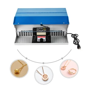 Schmuckpolierer Poliermaschine Staubsammler Tischplatte + Licht 110V - Bild 1 von 12