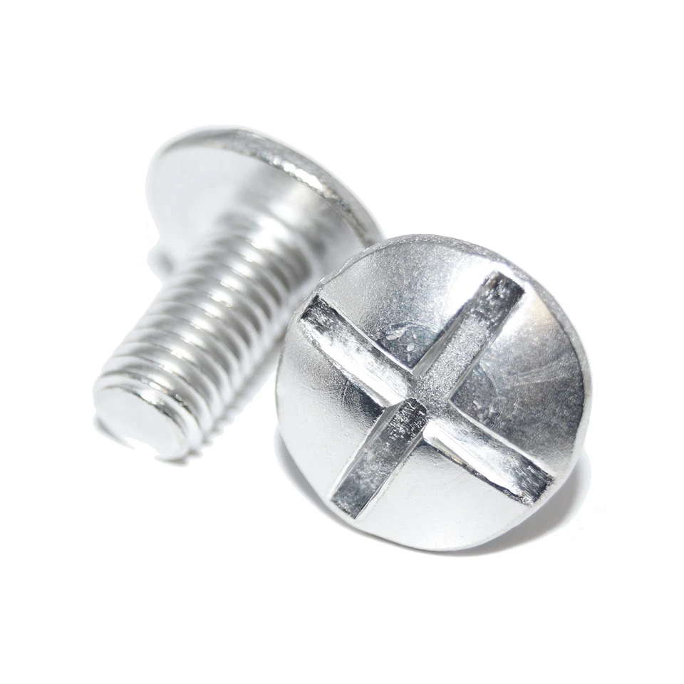 Viti a testa tonda con testa grande, M5 x 10, 100 pezzi, NF E 25-129 A2, (t6T) - Immagine 1 di 1