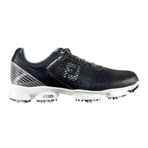 NEW FootJoy [9] Medium Men's FJ Hyperflex Spikes Golf Shoes-Black/Grey 51046 - Picture 1 of 3