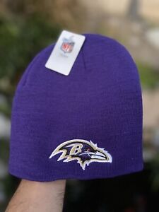 NWT NFL Team Apparel Baltimore Ravens Beanie Hat Cap Winter Ray Lewis Football