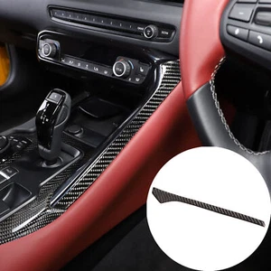 Side of Gear Shifter Box Carbon Fiber Strip Trim For RHD Toyota Supra A90 19-22 - Picture 1 of 11