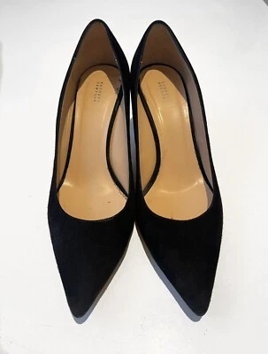 Saltos pretos de couro real tamanho 37,5 da Barneys - Excelente estado  - Imagem 1 de 4