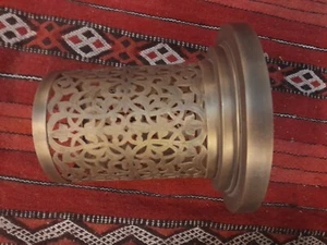 Downlight covers in antique brass or silver plated brass 13.5cms base x 14 tall - Picture 1 of 5