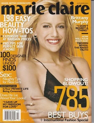 Magazine Marie Claire October 2004 Brittany Murphy 785 Shopping Blowout Best Buy - Image 1 of 4