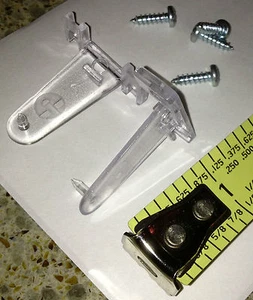(1 par) Soportes de sujeción de 3/4" para puertas persianas con tornillos. - Imagen 1 de 1
