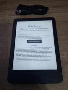 Amazon Kindle 11th Gen 16GB C2V2L3 Wi-Fi 6" - BLACK With Dark Mode KIDS EDITION - Picture 1 of 7