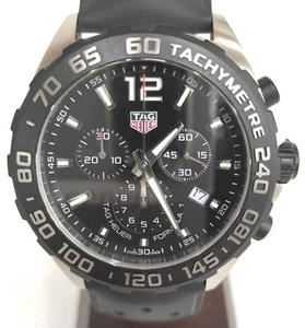 TAG HEUER Formula 1 CAZ1010 Chronograph Black Dial Men's Watch 43mm Quartz - Picture 1 of 13
