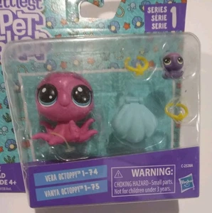 Littlest Pet Shop VERA OCTOPPY 1-74 and VANYA OCTOPPY 1-75 NIB Octopus LPS NEW - Picture 1 of 3