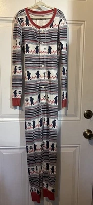 J Crew Crewcuts Niños 8 Union Traje Pijama Fair Isle Bears Vacaciones Invierno Térmico Foto 1 de 4