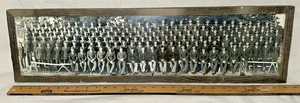 Vintage WWII Camp Fannin TX Co B 81st Battalion Panoramafoto 28" gerahmt Militär - Bild 1 von 10