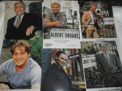PAM ST CLEMENT EASTENDERS *SIGNED TO 'JOHN',TONY CAUNTER ,BROOKS,OWEN,REID +1 - Image 1 of 4