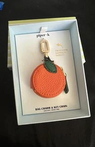 Piper K Bag Charm/ Orange - Picture 1 of 6