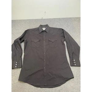 Ely Cattleman Western Shirt Mens Medium Long Sleeve Button Up Cowboy - Picture 1 of 7