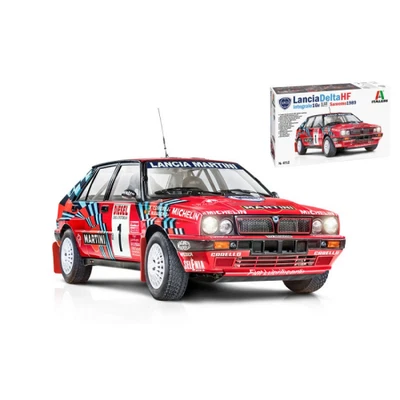 LANCIA DELTA HF 16V N.1 BIASION N.5 AURIOR RALLY SANREMO 1989 1:12 Italeri Kit A - Immagine 1 di 3