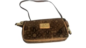 Borsa pochette originale By Sharif modello marrone/serpente bordo in pelle - Foto 1 di 5
