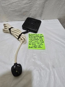 DURAPLUG BLOCK RUBBER 4 SOCKET EXTENSION LEAD APPROX + 11FEET BICC CABLE - Picture 1 of 19