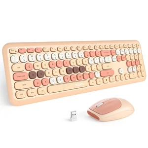 MOFII Kabellose Tastatur Maus Combo Bunt Kompakt Full Size Kabellose Tastatur... - Bild 1 von 7