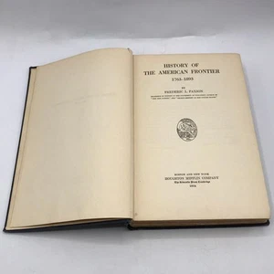 History of the American Frontier 1763-1893 Frederic L Paxson Western Territories - Picture 1 of 13
