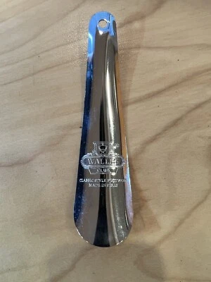  Advertising Metal Shoehorn Walles Club Classic Style Footwear Made in Italy 6"  - Image 1 of 3