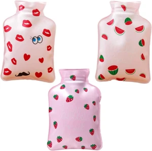 3Pcs Mini Hot Water Bottle Bag/Hand Warmer, Light and Handy, Small Heat up and R - Picture 1 of 7