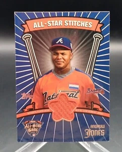 Andruw Jones 2005 Topps Update All-Star Stitches Jersey #ASA-AJ Relic Nationals - Picture 1 of 2