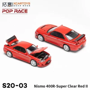 XCarToys x Pop Race 1:64 Nismo 400R-Super Clear Red Diecast Model Car - Picture 1 of 1