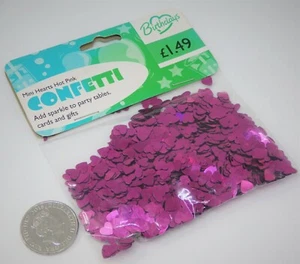 Hot Pink Mini Hearts Party Table Confetti Wedding Card Engagement Decorations - Picture 1 of 4