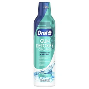 Oral-B Gum Detoxify Mouthwash Special Care Oral Rinse Mild Mint, 16 Oz - Picture 1 of 6
