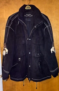 Skijacke Bogner Vintage Gr. 40 bestickt schwarz Reißverschluss - Bild 1 von 8