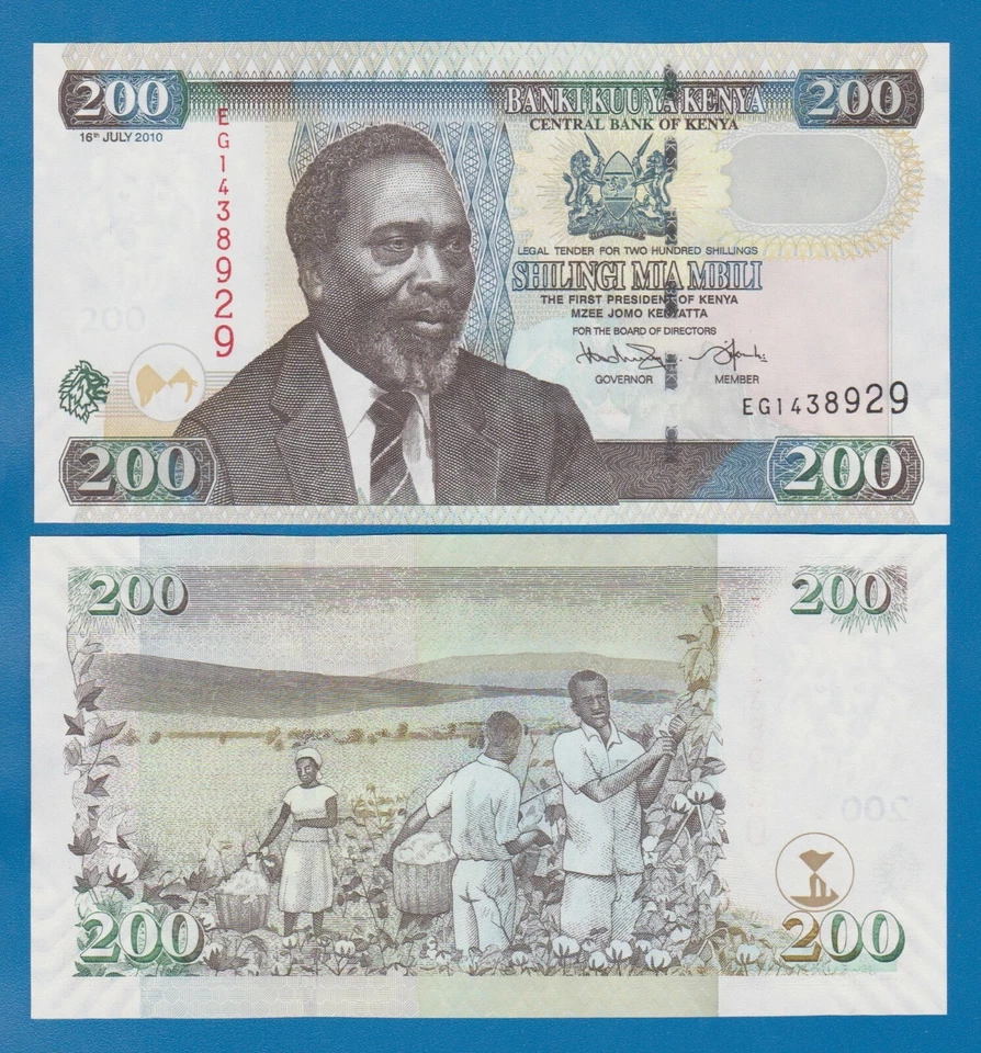 Kenia 200 chelines P 49e 2010 UNC P 49 e Foto 1 de 1