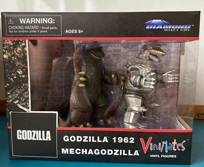 NUEVO Godzilla Vinimates 1962 Mechagodzilla Figuras Diamond Select 2021 Foto 1 de 3