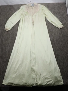 Raro conjunto vintage Henson Kickernick Peignoir para mujer verde satinado elegante romántico - Imagen 1 de 20