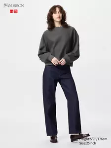 Uniqlo JW Anderson straigh leg Jeans navy size 23x33inch - Picture 1 of 1