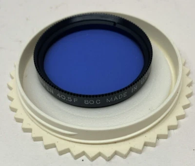 VTG Tiffen Blue Filter 40.5F 80C Made in USA In Box - Image 1 of 4