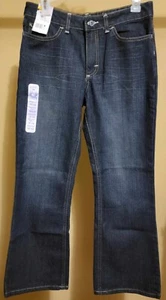 NWT Girls Size 12 1/2 LEE Riders Bootcut Jeans Dark Wash - Picture 1 of 2