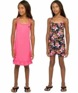 HURLEY Girls Dress and Romper 2-Pack - Pink/Black - Girls Youth Large 14 -16 - Picture 1 of 6