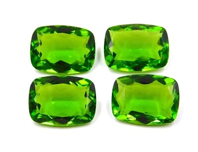 15x20 MM Peridot Cushion Cut Lot Loose Lab Created Gemstone For Jewelry P-2951 - Image 1 of 4