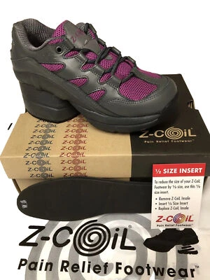 ZCoil Freedom Sneakers Women Sz 6 $279 Pink/Gray New N Box Pain Relief Comfort - Image 1 of 4