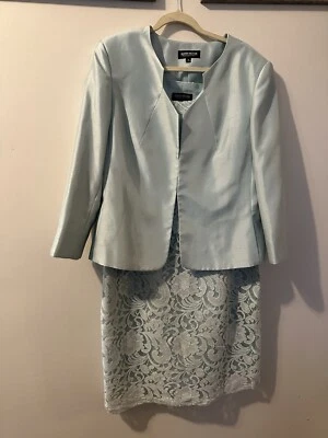 john meyer collection Woman Set Lave Dress Jacket Light Green Size 16 - Image 1 of 4