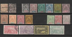 Guadeloupe-CLASSIC STAMPS-APROX,1891-1906,(*)/o MIXED QUALITY
