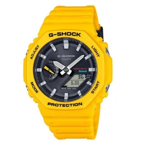 Casio Watch GA-B2100C-9AER Solar Series Yellow G-Shock Bluetooth RRP £139.00 - Picture 1 of 7