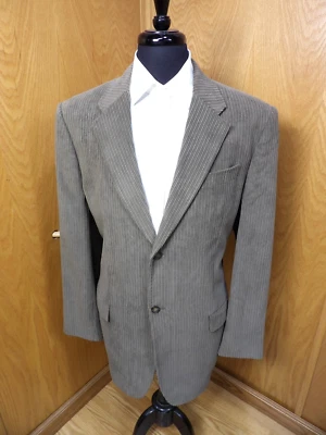 Mens Blazer Sport coat Jacket Perry Ellis 46L Gray Corduroy NWOT S#154 - Image 1 of 4