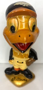 1967 Baltimore Orioles Baseball Mascot Bobblehead Nodder Gold Base Vintage - Picture 1 of 11