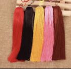 Colourful Long Tassels with Silver Flower Leaf Embellishment 8